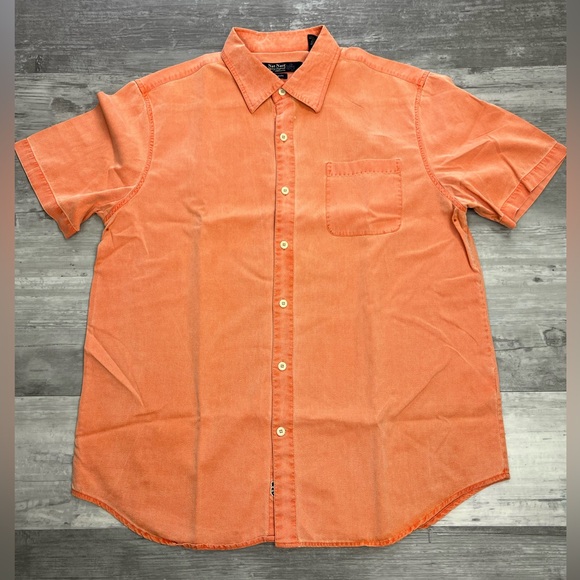 Nat Nast Solid Orange Silk Shirt L - Picture 1 of 4